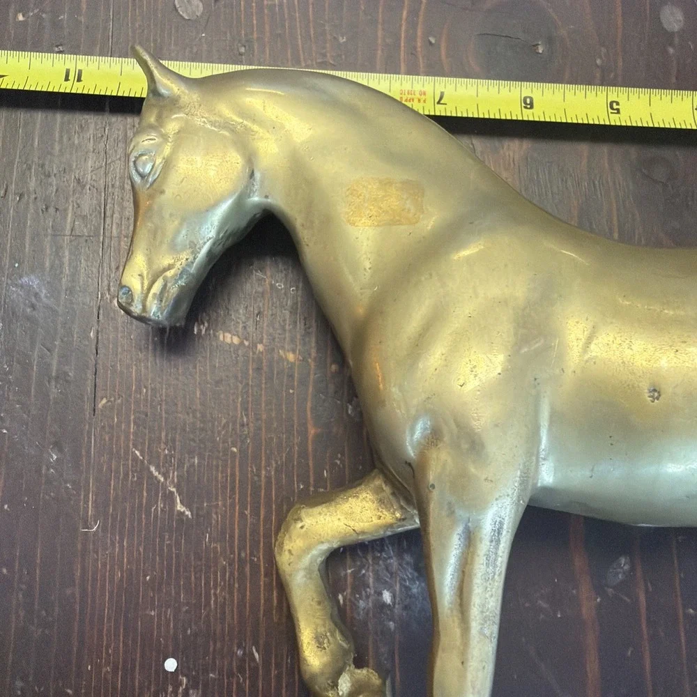 Horse Brass Statue